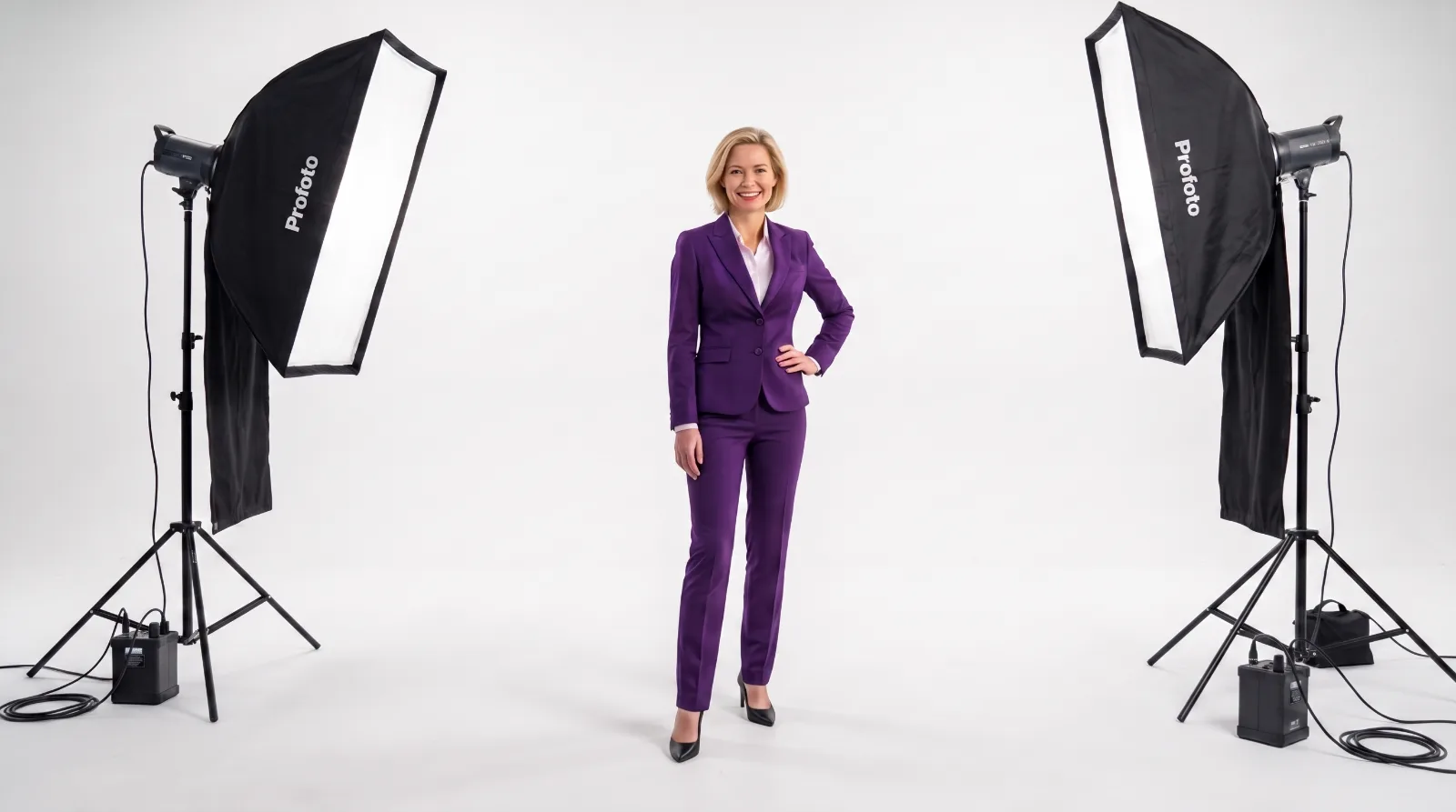 Martina im Studio, neutraler Hintergrund